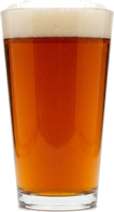 American amber ale in het bijpassende glas