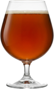 American barleywine in het bijpassende glas