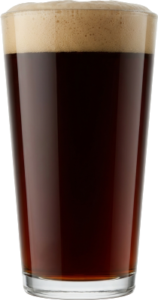 American brown ale in het bijpassende glas