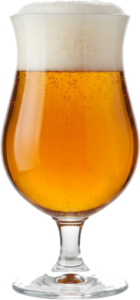 Belgisch pale ale in het bijpassende glas