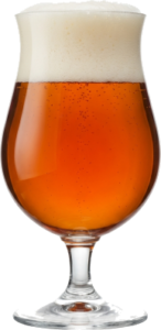 Bière de garde in het bijpassende glas