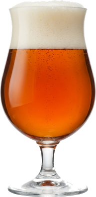 Bière de garde in het bijpassende glas