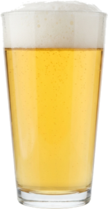 Blonde ale in het bijpassende glas
