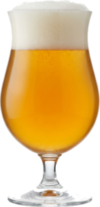 Double IPA in het bijpassende glas
