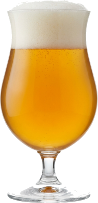 Double IPA in het bijpassende glas