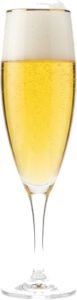 Duitse pils in het bijpassende glas