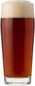 Dunkel in het bijpassende glas