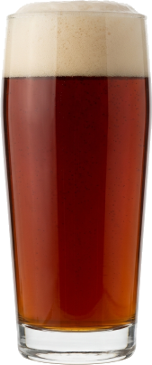 Dunkel in het bijpassende glas