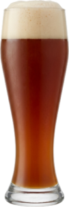 Dunkelweizen in het bijpassende glas