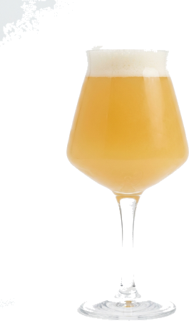 Hazy IPA in het bijpassende glas
