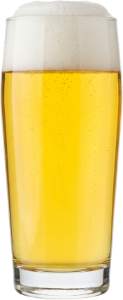 Helles in het bijpassende glas