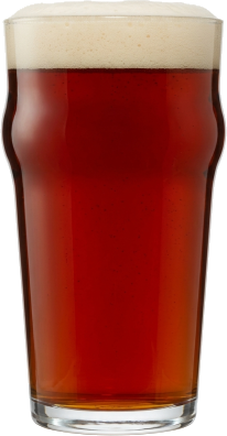 Irish red ale in het bijpassende glas