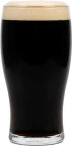 Irish stout in het bijpassende glas