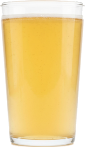 Lambiek in het bijpassende glas