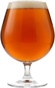 Old ale in het bijpassende glas