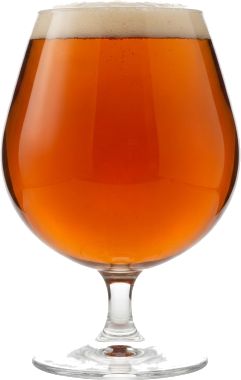 Old ale in het bijpassende glas