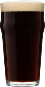 Porter in het bijpassende glas