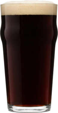 Porter in het bijpassende glas