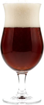 Vlaams rood in het bijpassende glas