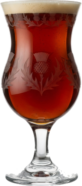 Wee heavy in het bijpassende glas