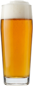 Wiener lager in het bijpassende glas